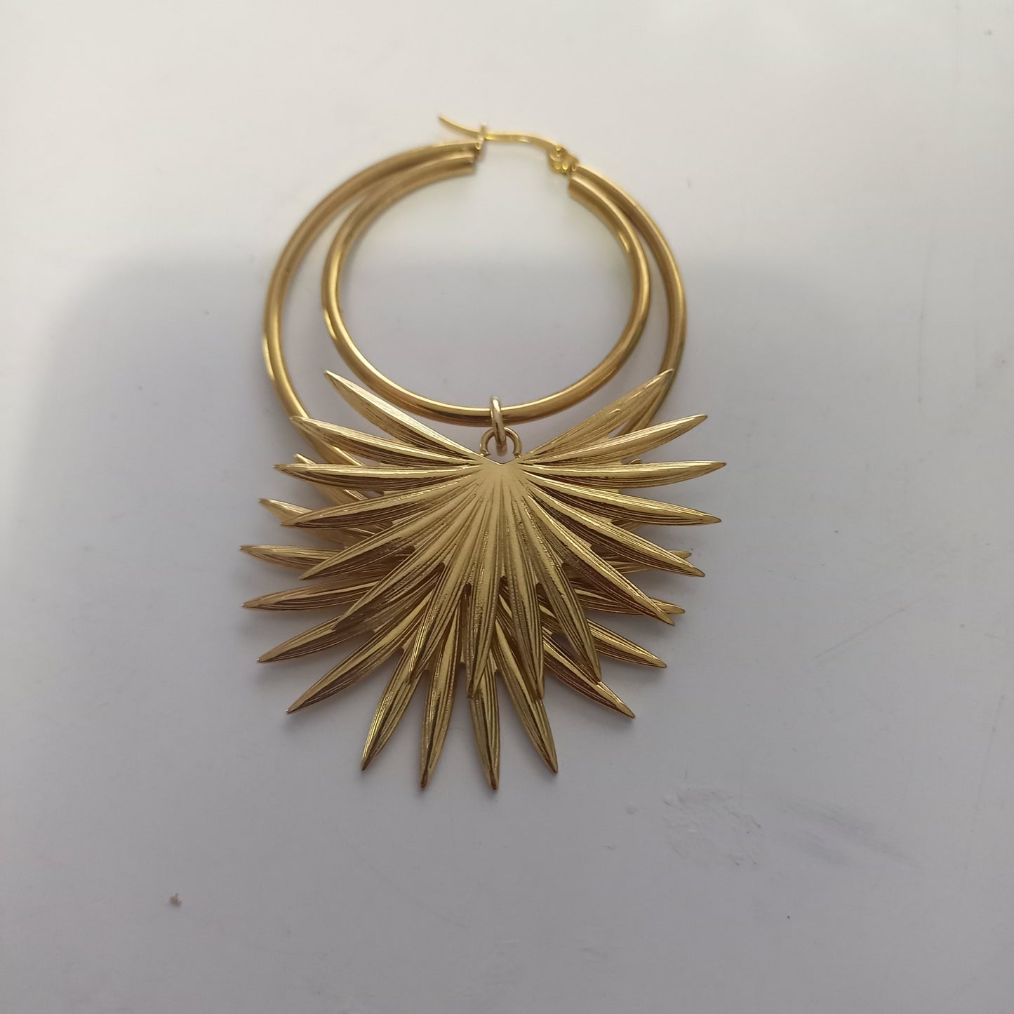 Layered Hoop Palm Earrings
