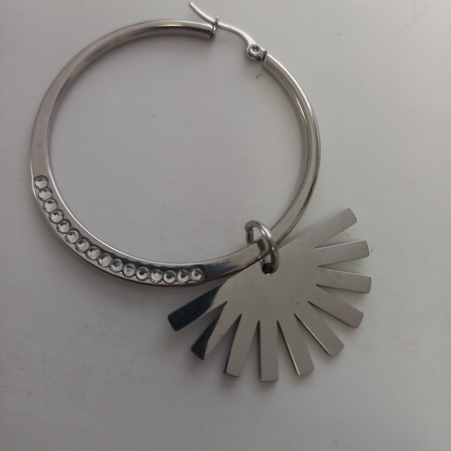 Bling Hoop Fan (Silver)