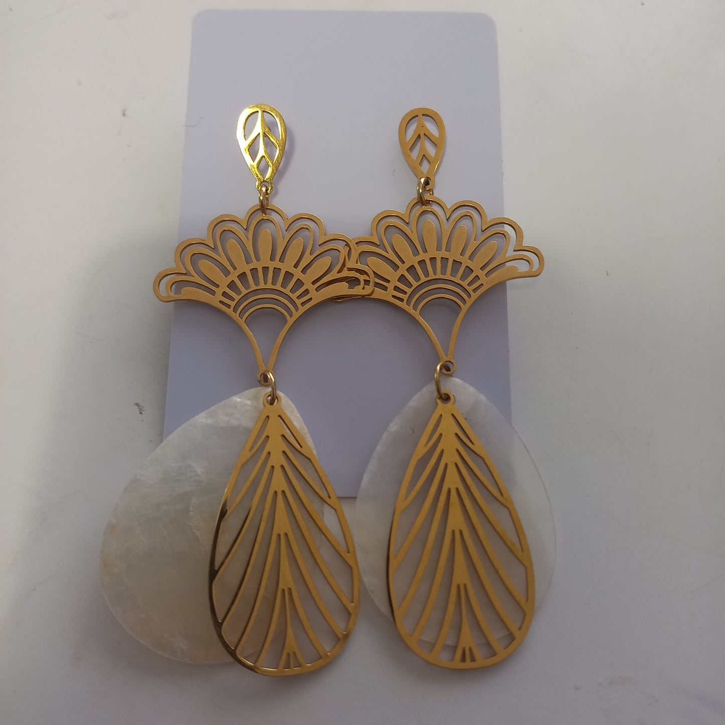 Floral Layered Drop Shell