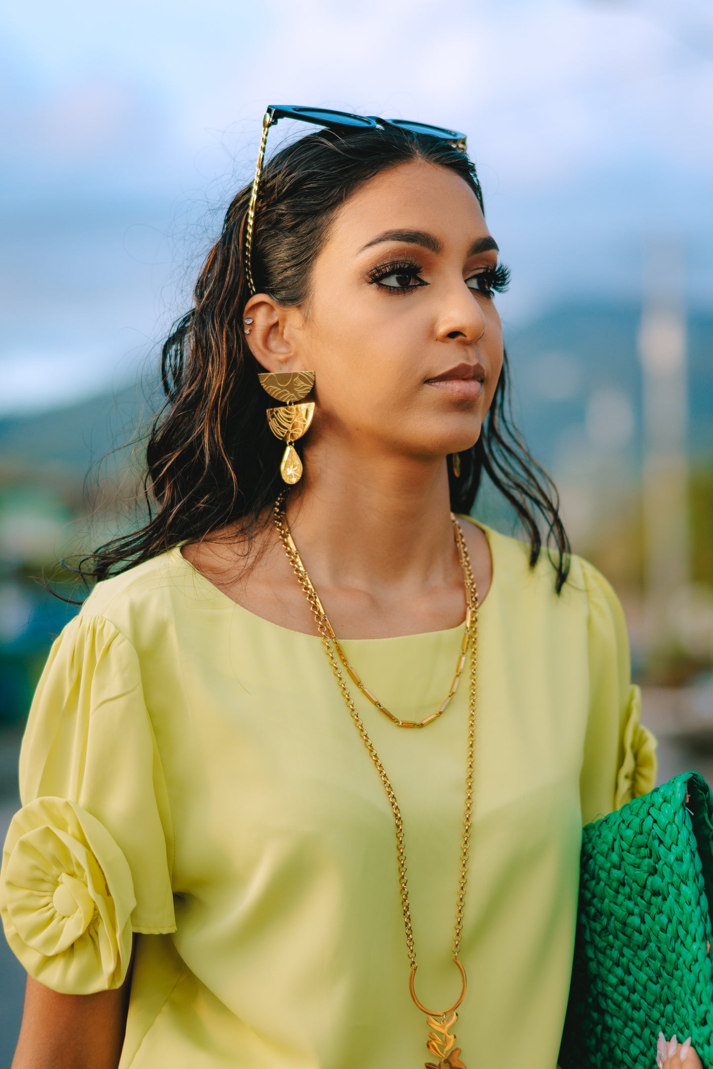 Lia Ann Teardrop Tropica Earrings