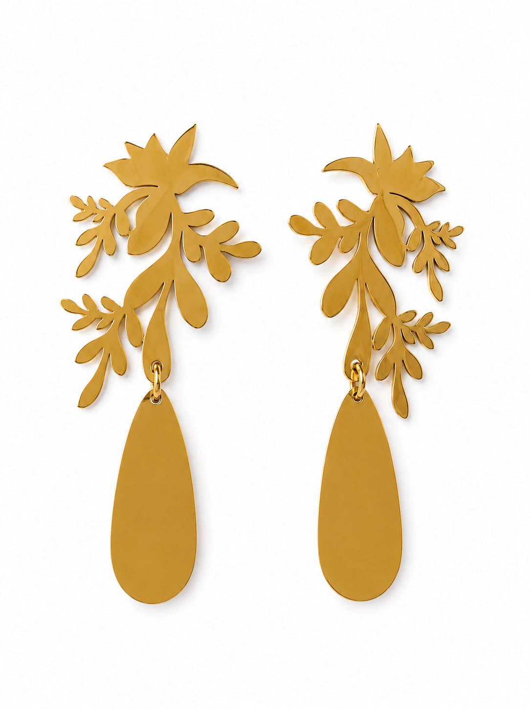 Leaf Teardrop gold