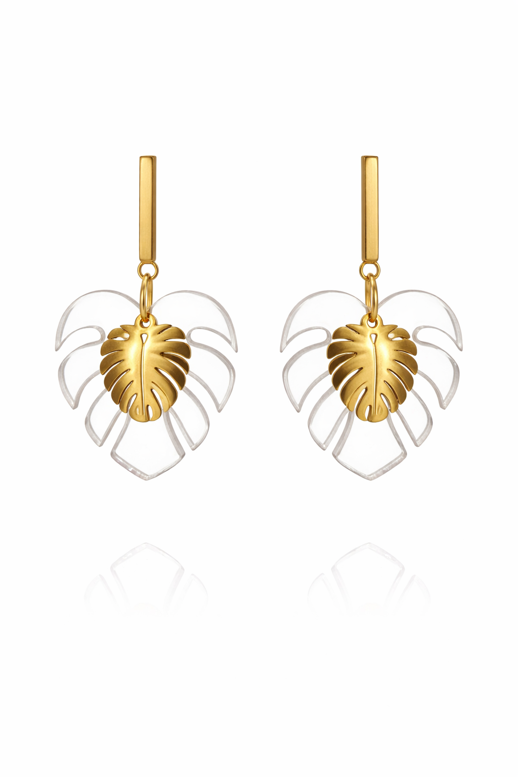 Mini Clear & Gold Monserra