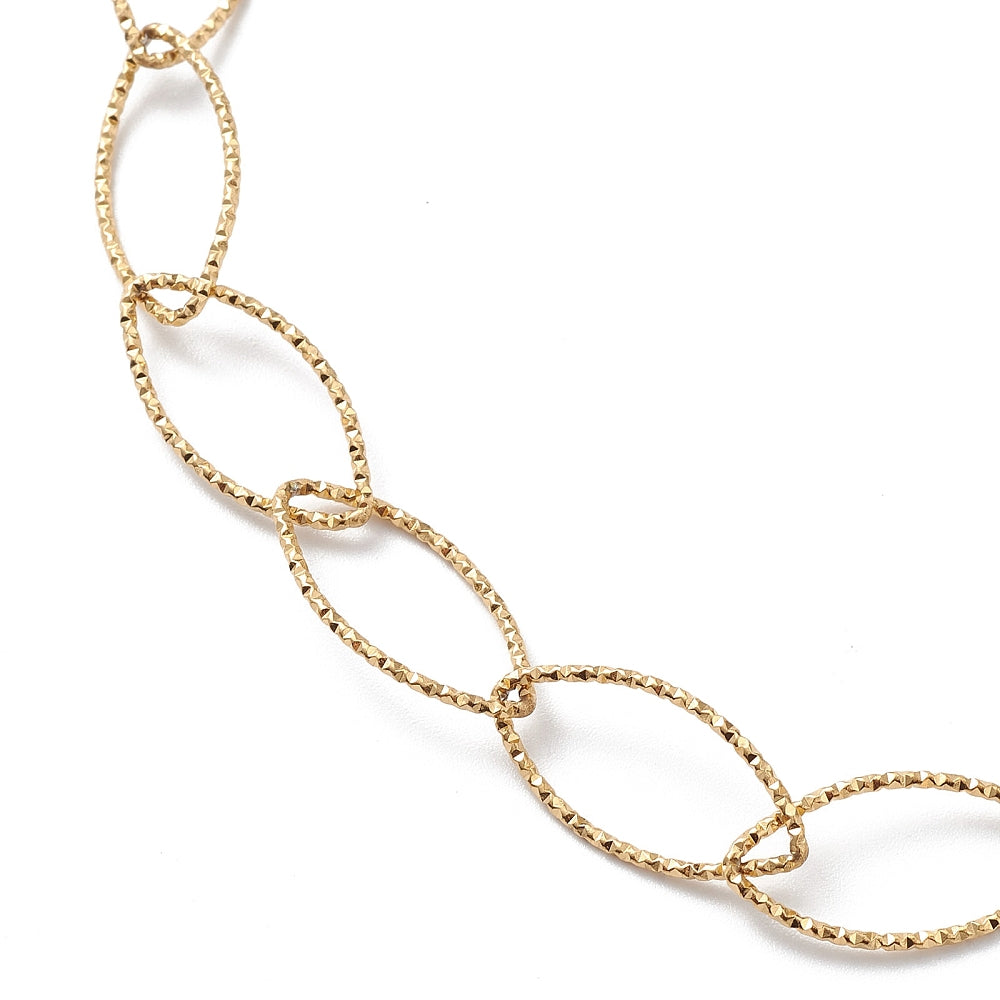 Textured Oval Links