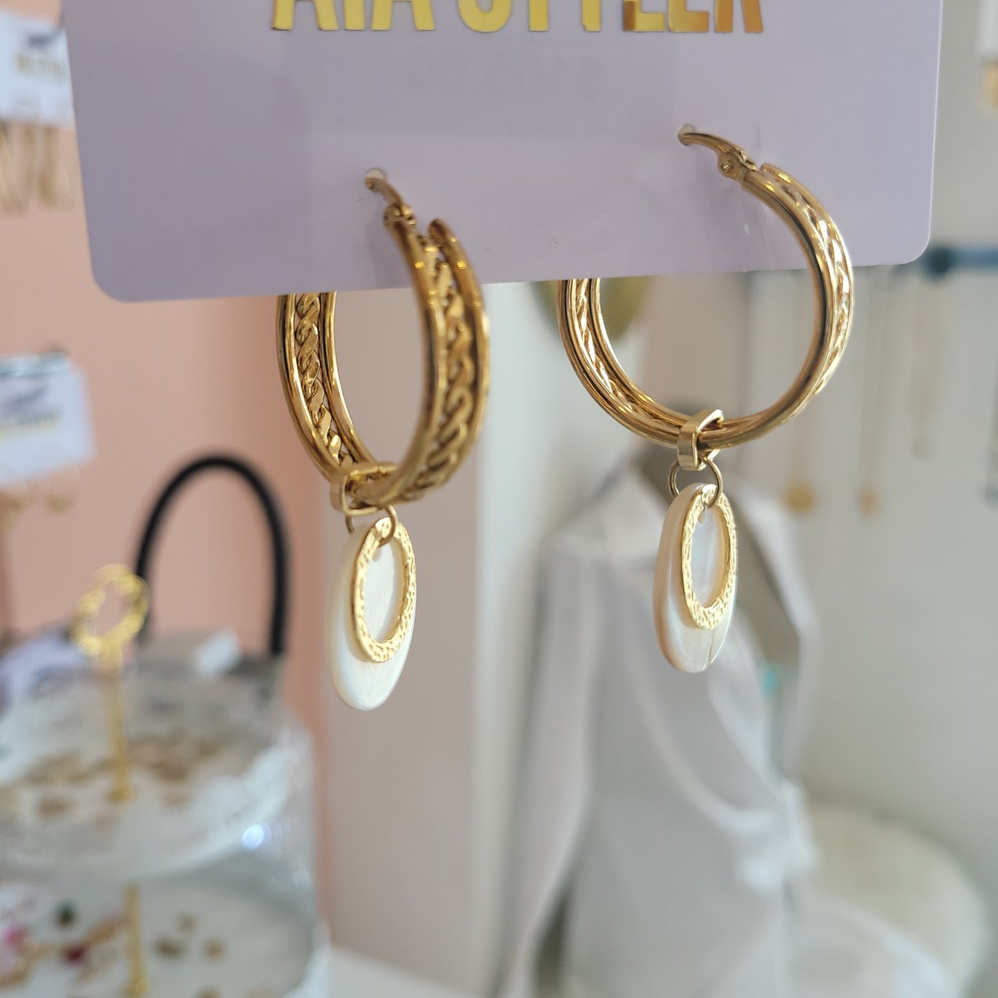 Shell Thick Hoops