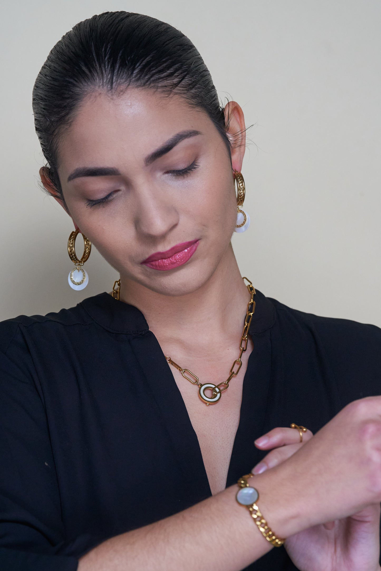 Shell Thick Hoops