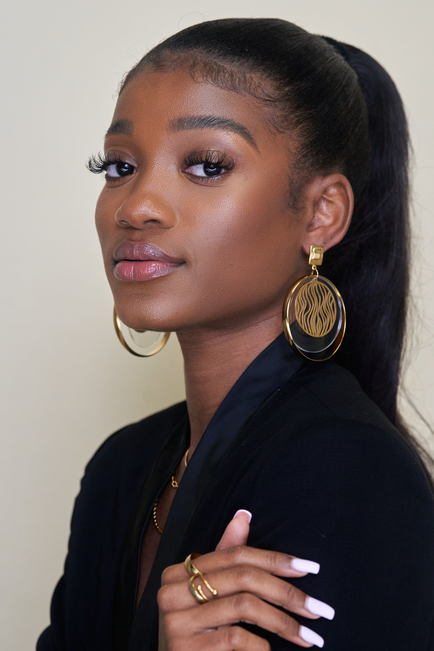 Wave Earrings Gold