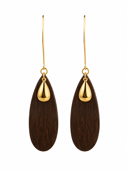Wood Hook Earrings