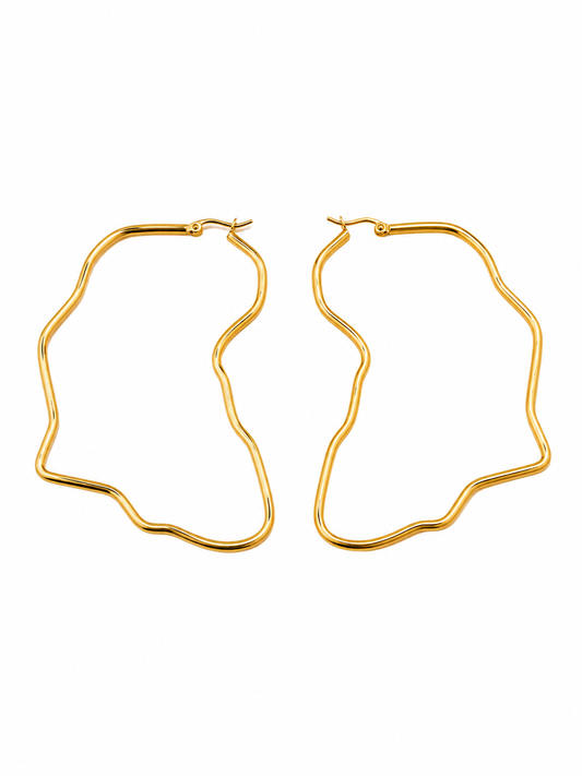 Africa Hoop Earrings