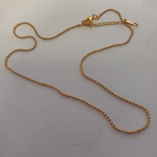 Small ball link necklace