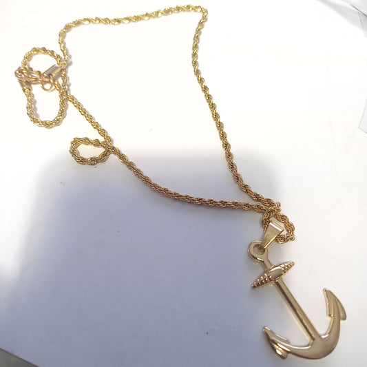 Anchor Pendant Rope Chain
