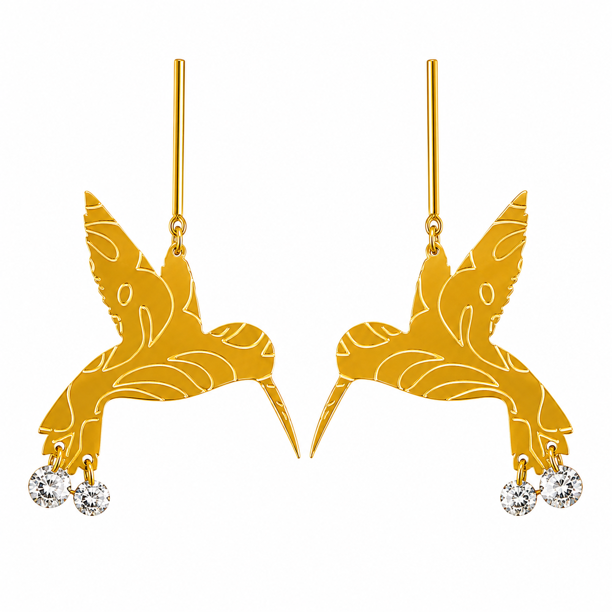 Hummingbird with Crystals