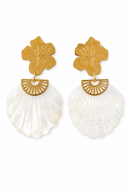 Hibiscus Shell Fan