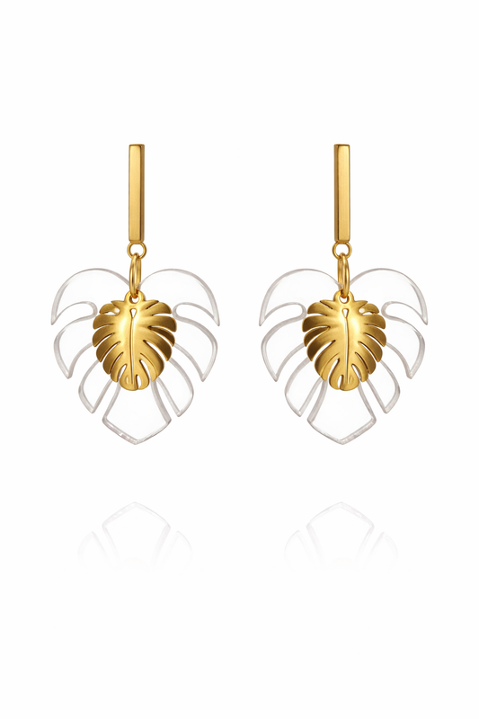 Mini Clear & Gold Monserra