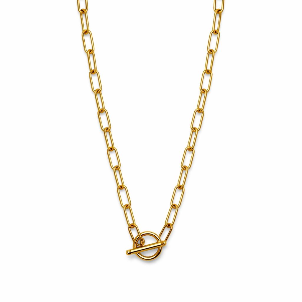 Donut Paperclip Necklace