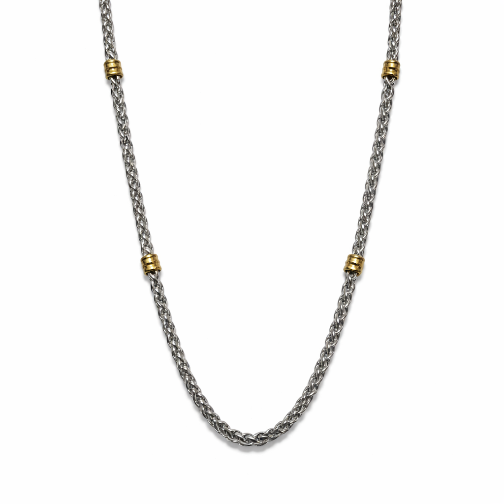 Silver with Gold Details