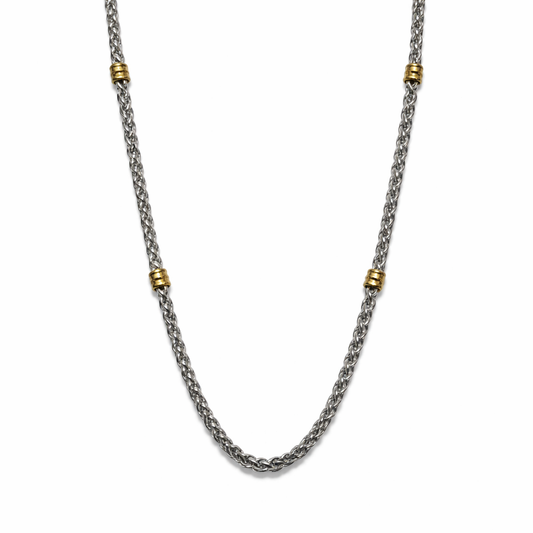 Silver with Gold Details