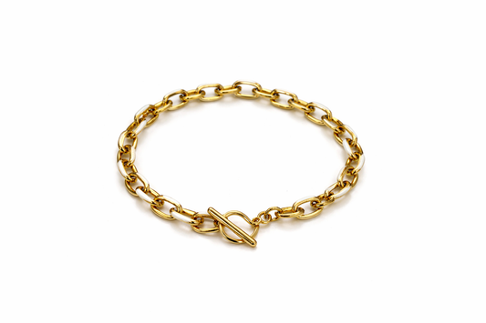 White and Gold Knot Bracelet
