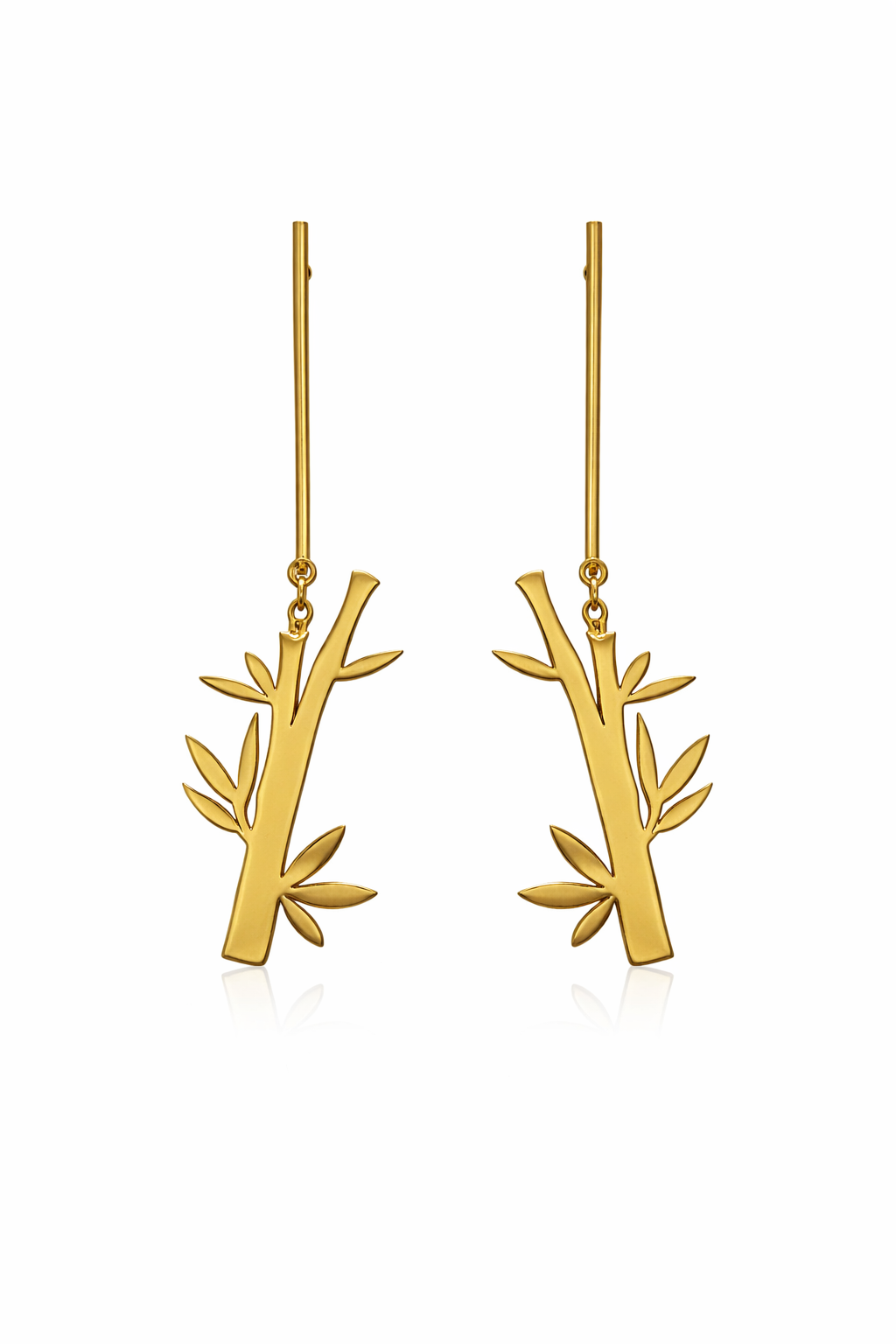 Bamboo Drop Earrings