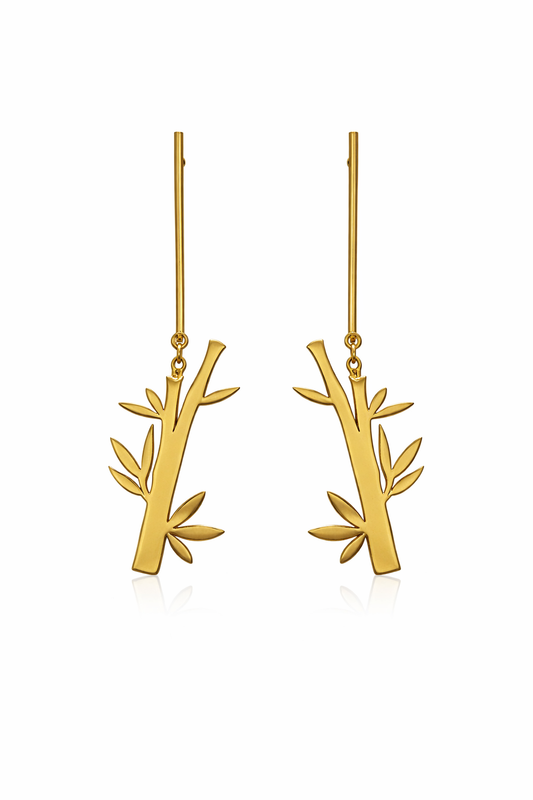 Bamboo Drop Earrings