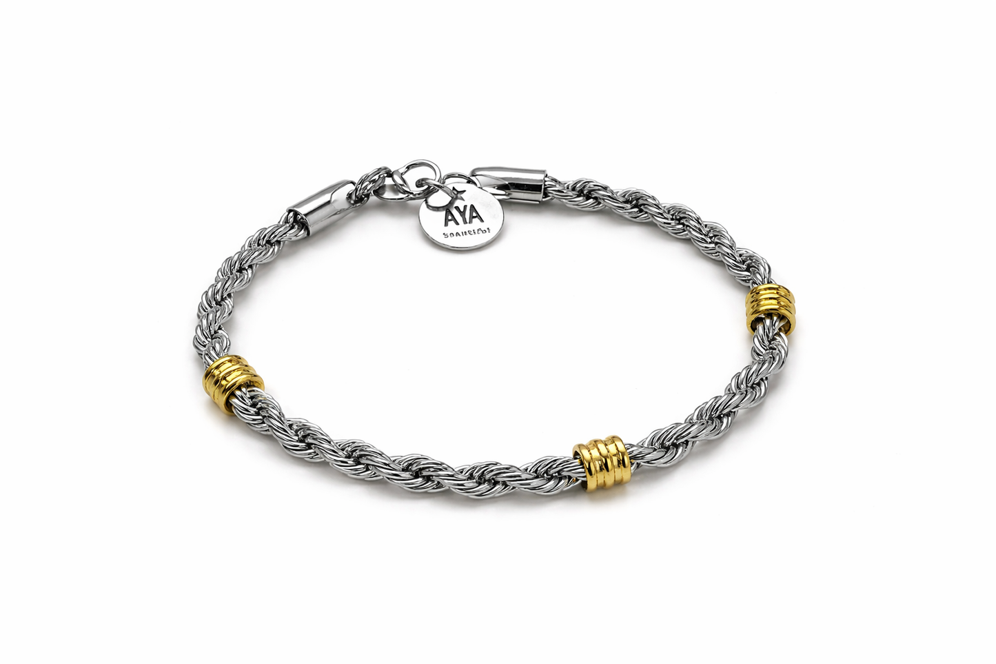 Silver with Gold Details
