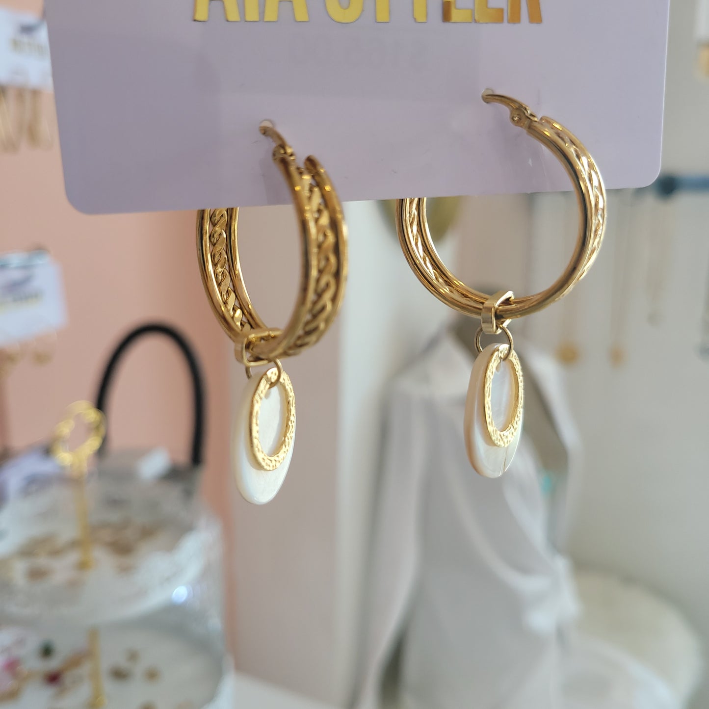 Shell Thick Hoops
